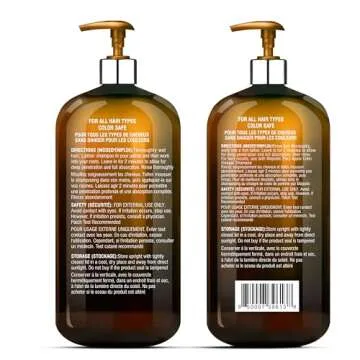 MAJESTIC PURE Apple Cider Vinegar Shampoo and Avocado Coconut Conditioner Set - Restores Shine & Reduces Itchy Scalp, Dandruff & Frizz - Sulfate Free, for All Hair Types, Men and Women - 2 x 16 fl oz