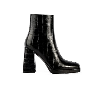 Stylish ANN CREEK Women's Ankle Boots with Chunky Heel and Zipper