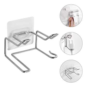 Durable Hair Dryer Holder Wall Rack - Stylish and Convenient
