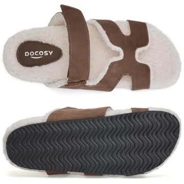 Docosy Women’s Fuzzy Slippers - Adjustable & Stylish
