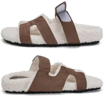 Docosy Women’s Fuzzy Slippers - Adjustable & Stylish