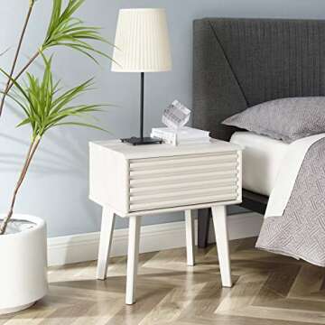 Modway Render Mid-Century Modern End Table - Stylish Storage Option