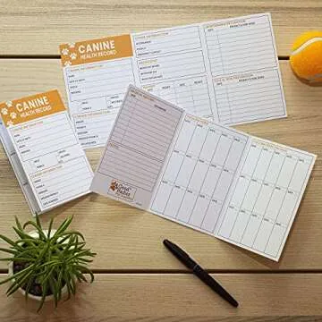 Good|Harbor Pet Supplies | (25 Pack) Premium Canine Health Record 6x4 Inch Booklets | Dog Vaccines Large Records - Puppy Shot Vaccination Brochure