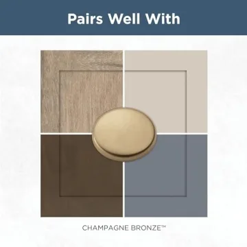 Franklin Brass Cup Cabinet Handles 10-Pack 3" Champagne Bronze