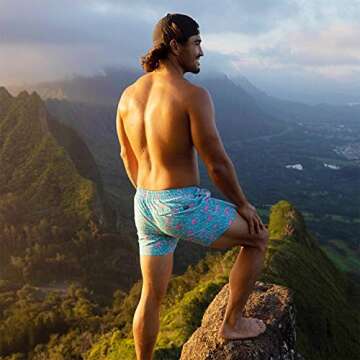 Chubbies Men’s Swim Trunks - Stretchy Board Shorts with Easy Fit