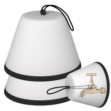 Outdoor Faucet Covers for Winter - 2 Pack Insulated Foam Covers