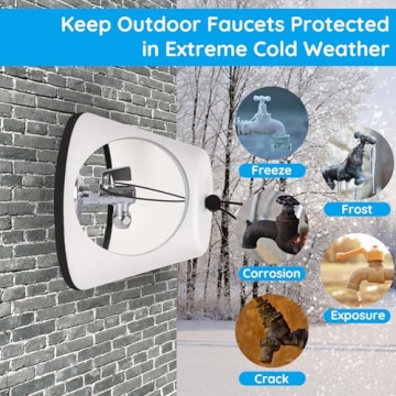 Winter Outdoor Faucet Covers - Foam Insulated 2 Pack