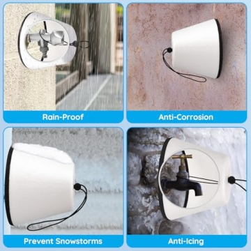 Winter Outdoor Faucet Covers - Foam Insulated 2 Pack