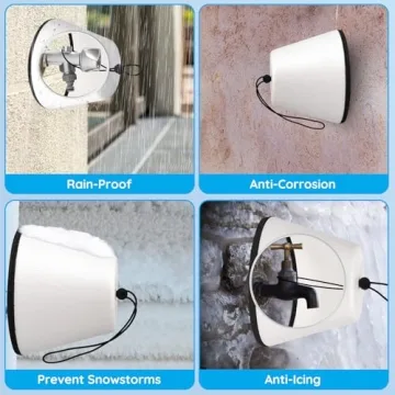 Winter Outdoor Faucet Covers - Foam Insulated 2 Pack