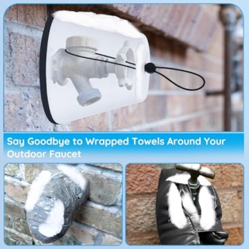 Winter Outdoor Faucet Covers - Foam Insulated 2 Pack