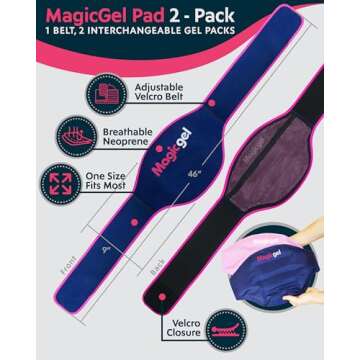 Magic Gel Ice Pack for All Back Pain | Hot & Cold Relief