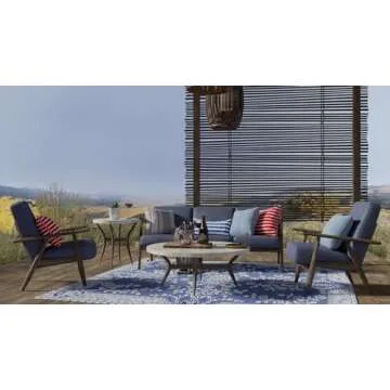 Durable Mad Mats Outdoor Rug - Stylish 6' x 9' Reversible Design