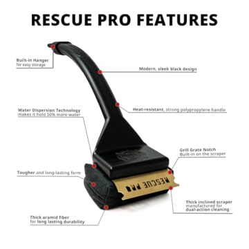 Grill Rescue BBQ Cleaning Head, Bristle Free and Durable