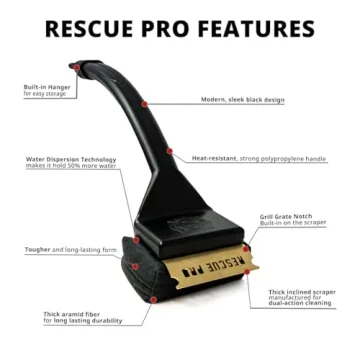 Grill Rescue BBQ Cleaning Head, Bristle Free and Durable