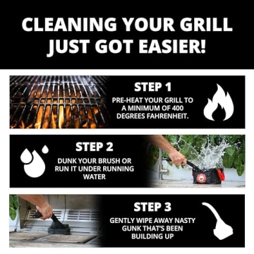 Grill Rescue BBQ Cleaning Head, Bristle Free and Durable