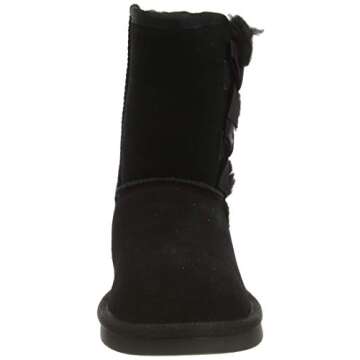 Koolaburra UGG Girls' Victoria Short Fashion Boot - Black 12