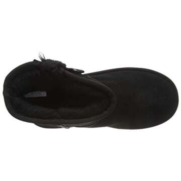 Koolaburra UGG Girls' Victoria Short Fashion Boot - Black 12