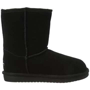 Koolaburra UGG Girls' Victoria Short Fashion Boot - Black 12