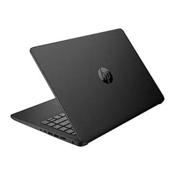 HP 14" Thin Light Touchscreen Laptop, Intel Dual-Core N4020, 8GB DDR4 RAM, 128GB Storage(64GB eMMC+64GB Micro SD), Webcam, 1-Year Office, Win 10 Bundle with GalliumPi Mousepad (Black)