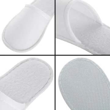 Juvale Disposable House Slippers - 24 Pairs for Guests