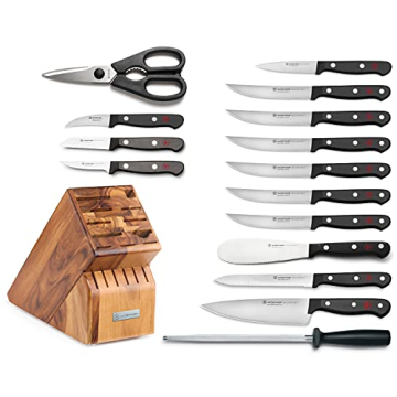 WÜSTHOF Gourmet 16-Piece Knife Block Set for Culinary Excellence