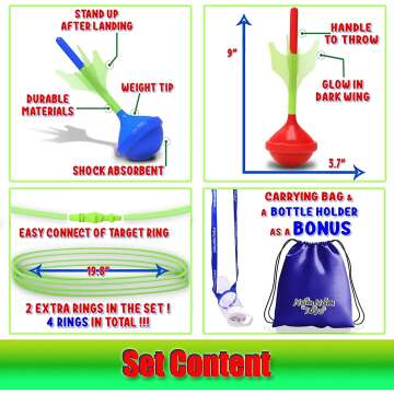 Glow in The Dark Lawn Darts - Fun Family Game