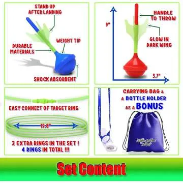 Glow in The Dark Lawn Darts - Fun Family Game