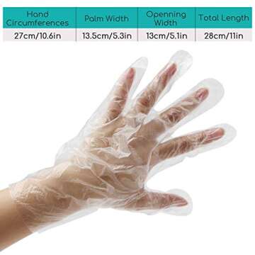 Segbeauty 200pcs Paraffin Wax Bath Liners, Plastic Socks for Moisturizing, Paraffin Baths Gloves for Hand, Foot Covers Pedicure Bags for Feet Thermal Hot Wax thera-py SPA Paraffin Wax Machine