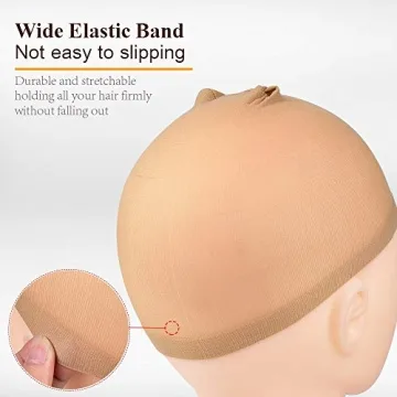 MORGLES 20 Pcs Stretchy Nylon Wig Caps for All