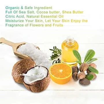 TQVAI 6 Pack Organic Natural Bath Bombs Gift Set Unisex