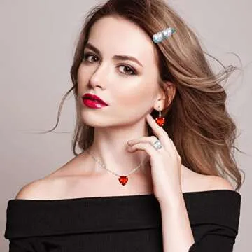 PAGOW 105Pcs Sew On Rhinestones Heart Buttons, 10mm Crystal Heart Rhinestones Flatback with Silver Prongs, Used for DIY Jewelry Findings Making Wedding Decoration Embellishments