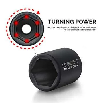 Durable Neiko 1/2" Drive Impact Socket Set - 32 Pieces