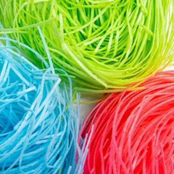 Grandys Candys Edible Easter Grass- Green Apple, Blueberry, Strawberry, & Multi Flavored Bundle-Fun and Delicious Way to Complete Your Easter Baskets -Green Apple -1 Individual Package of Green Apple Edible Easter Grass