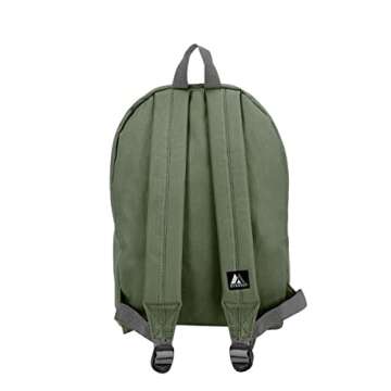 Everest Basic Backpack Olive - Durable Everyday Use