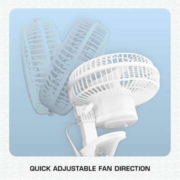 Hurricane Classic 6 Inch Clip Fan – Compact & Powerful