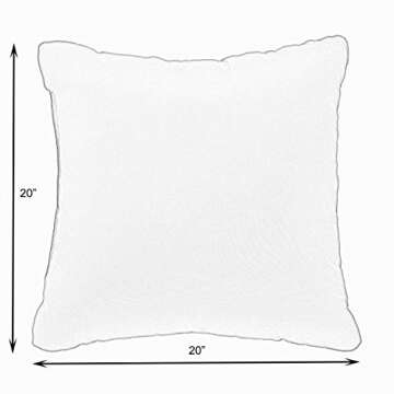 Sorra Home Sunbrella Square Pillows Set - Stylish & Durable