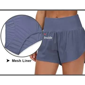 High Waisted Running Shorts for Women Quick Dry