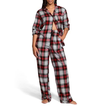 Victoria's Secret Flannel Pajama Set for Women - Cozy, Stylish Sleepwear