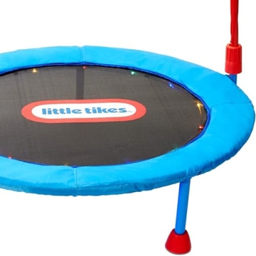 Little Tikes Light-Up 3-foot Trampoline with Folding Handle for Kids Ages 3 to 6