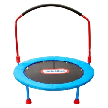 Little Tikes Light-Up 3-foot Trampoline with Folding Handle for Kids Ages 3 to 6