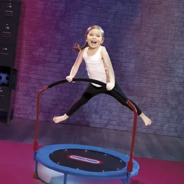 Little Tikes Light-Up 3-foot Trampoline with Folding Handle for Kids Ages 3 to 6