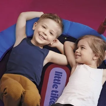 Little Tikes Light-Up 3-foot Trampoline with Folding Handle for Kids Ages 3 to 6