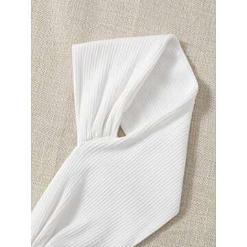 Floerns Women's Solid Twist Front Sweetheart Neck Cap Sleeve Backless Crop Top A White S