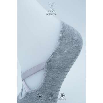 Stylish Non-Grip Yoga & Pilates Socks - 3 Pack Set