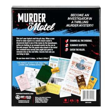 Hunt A Killer Mystery Murder at The Motel an Immersive Murder Mystery Game Use The Realistic Evidenc...