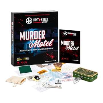 Hunt A Killer Mystery Murder at The Motel an Immersive Murder Mystery Game Use The Realistic Evidence and documents to Catch The Killer. 1 to 5 Players Age 14+