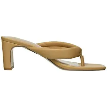 The Drop Women's Anderson Padded Thong High Heeled Sandal, Doe Tan, 6.5