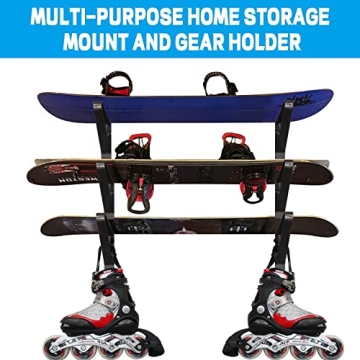 Poskad Snowboard Wall Mount Rack for Stylish Gear Storage