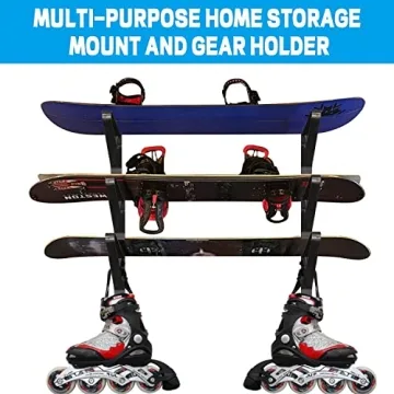 Poskad Snowboard Wall Mount Rack for Stylish Gear Storage