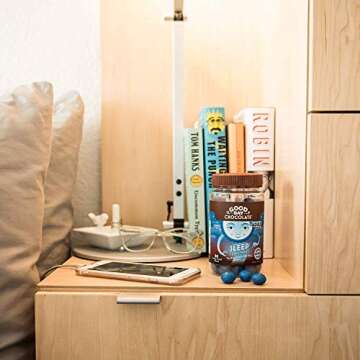 Good Day Chocolate Melatonin for Adults [ 80 Count ] - Fair Trade Non-GMO Chocolate with Chamomile a...